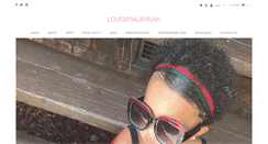 Desktop Screenshot of lovemyalannah.com