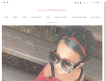 Tablet Screenshot of lovemyalannah.com